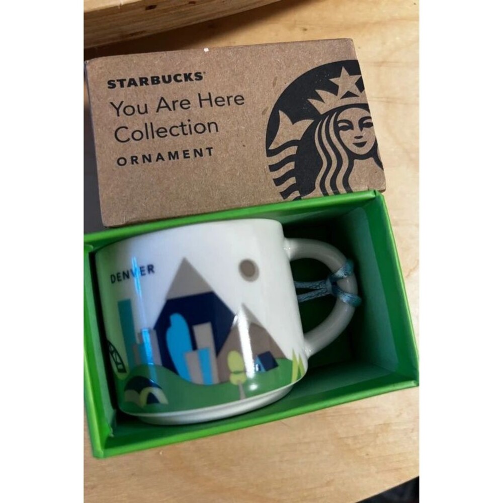 Starbucks Demi Cup Ornament 2 oz Denver You ARE Here Collection mug coffee